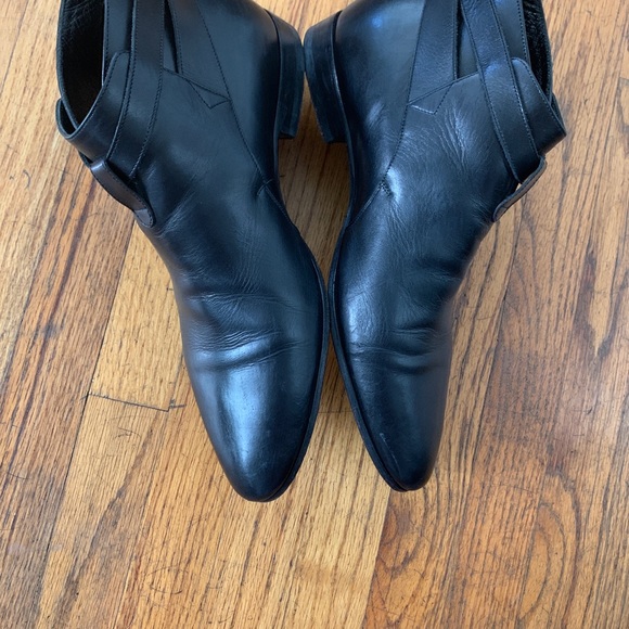 Saint Laurent Paris Jodhpur Leather Ankle Boots - Picture 9 of 13